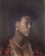 Leopold Carl Muller, Portrait d'une Nubienne (mk32)